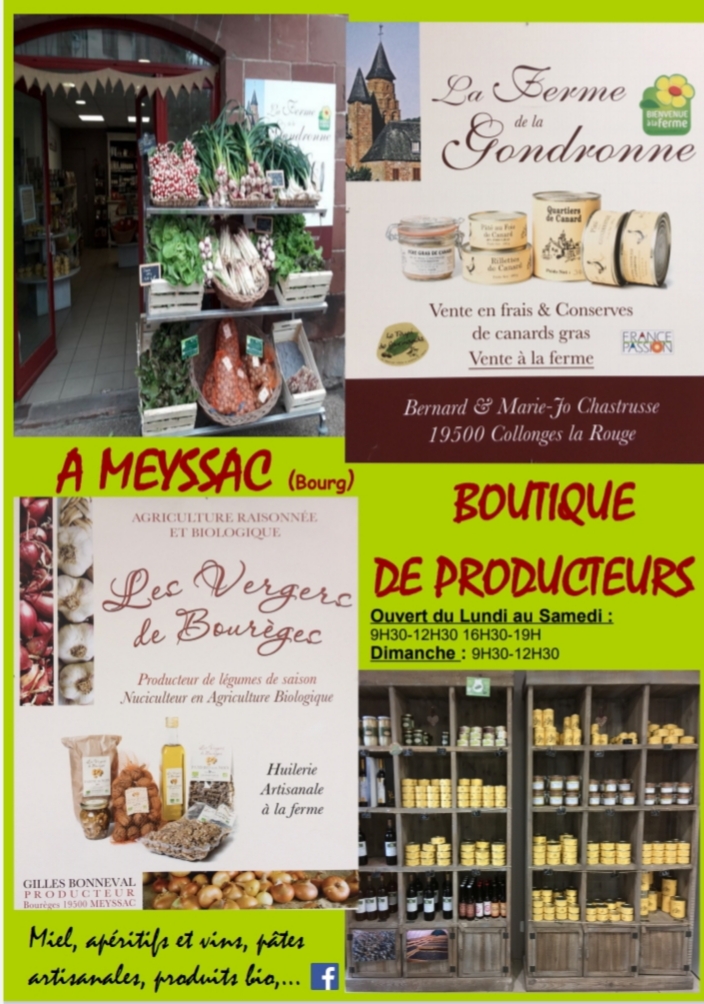 Boutique de Producteurs : Vergers de Bourège et Ferme de la Gondronne