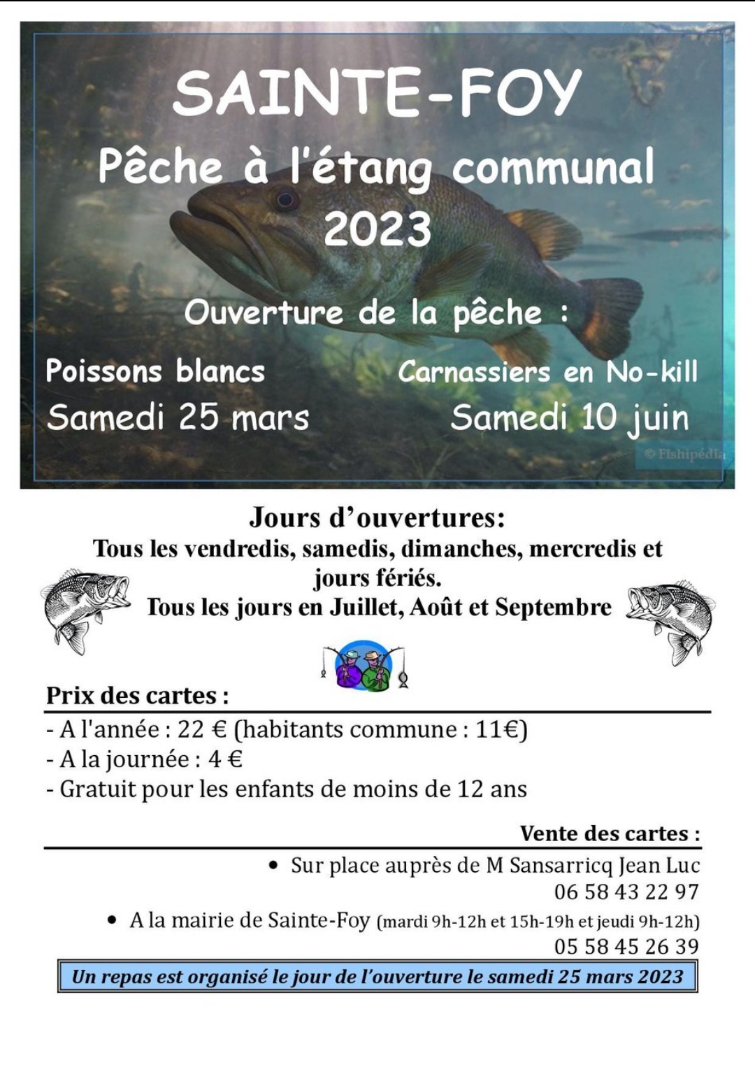 Etang de pêche de Sainte Foy