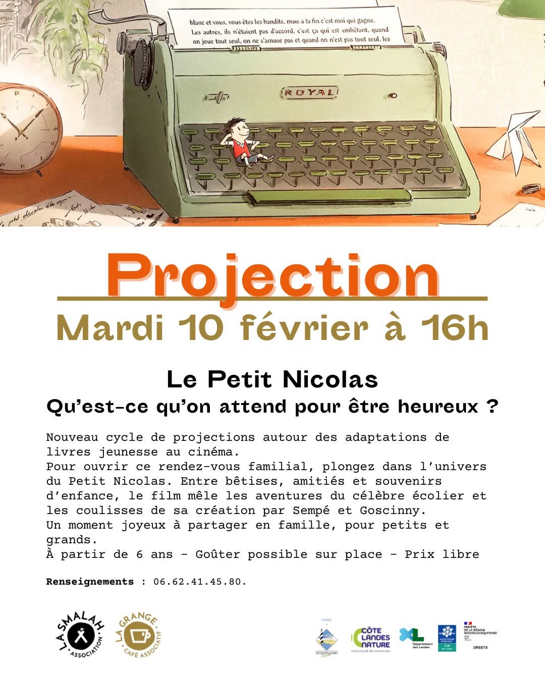 Projection "Le Petit Nicolas - qu'est-ce qu'on attend pour être heureux ?"