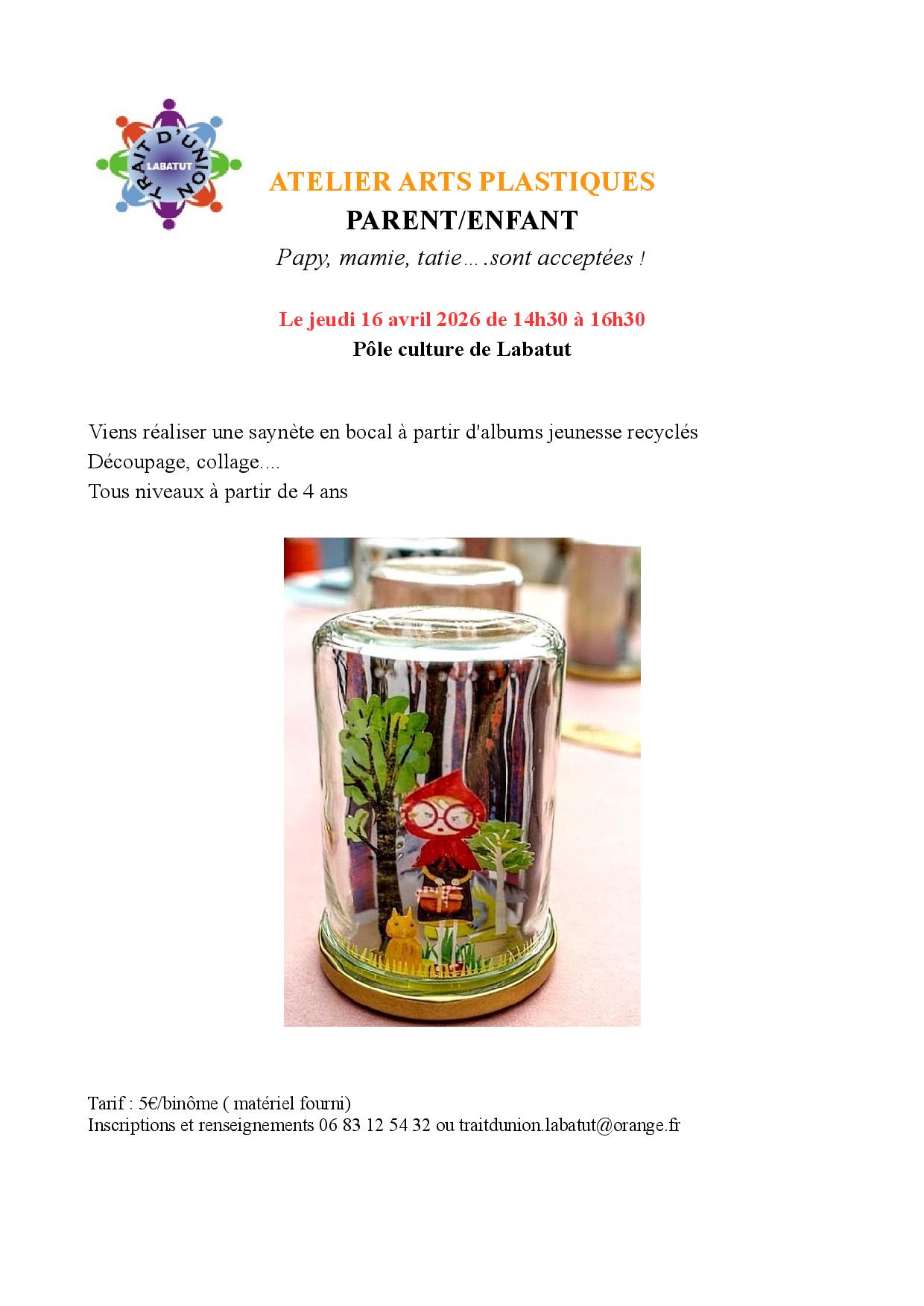 Arts plastiques , saynète en bocal