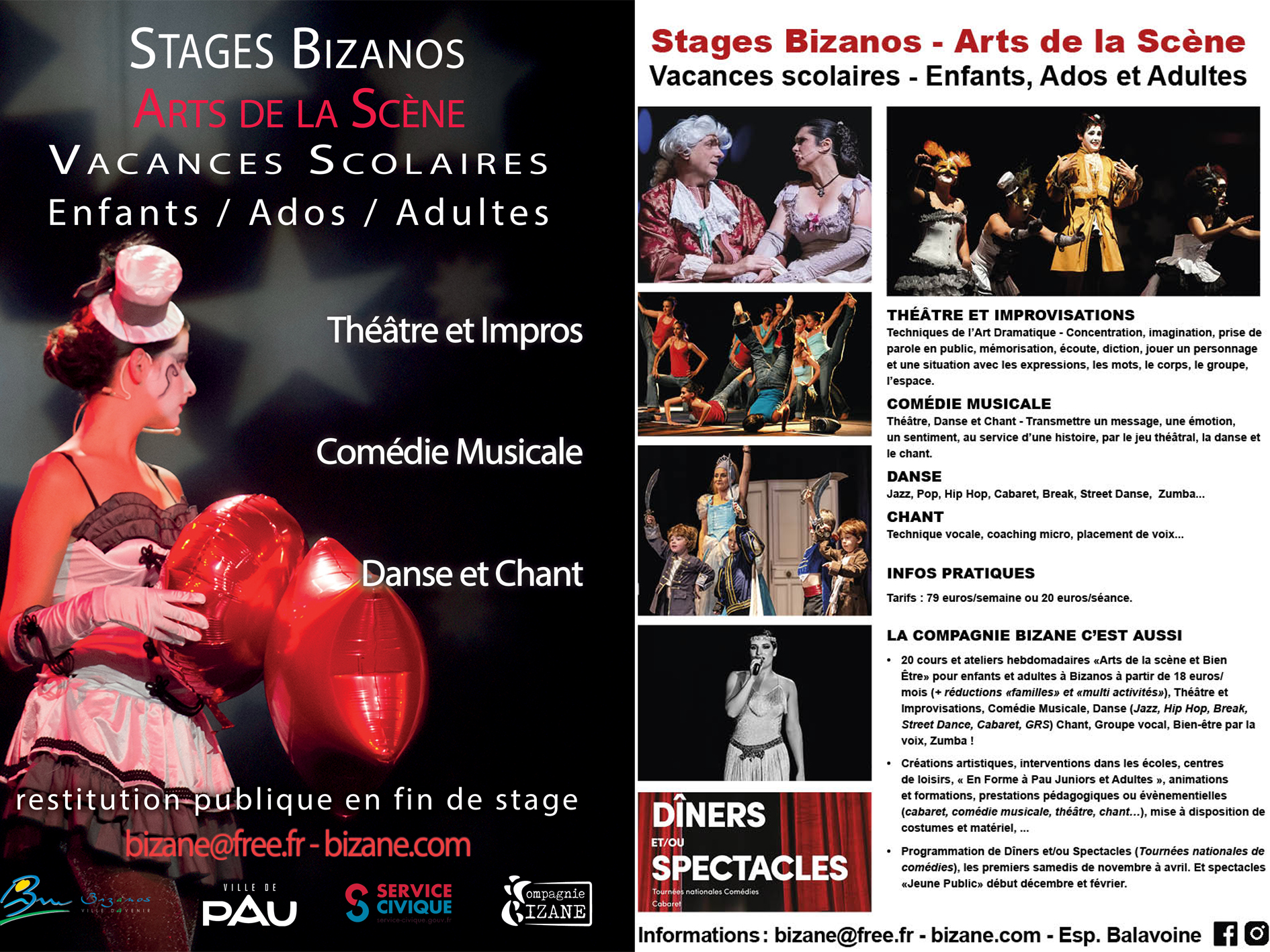 Stage Arts de la Scène - Enfants, Ados, Adultes