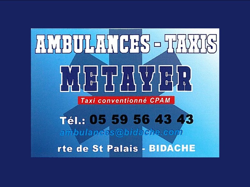 Taxi ambulances Métayer