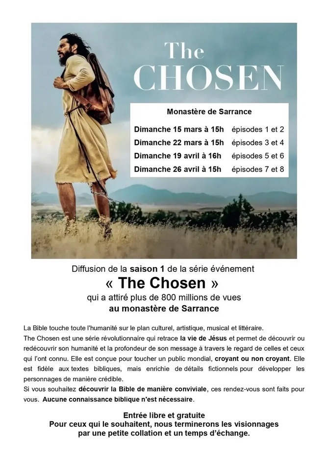 Projection de "The Chosen" - épisodes 5 et 6