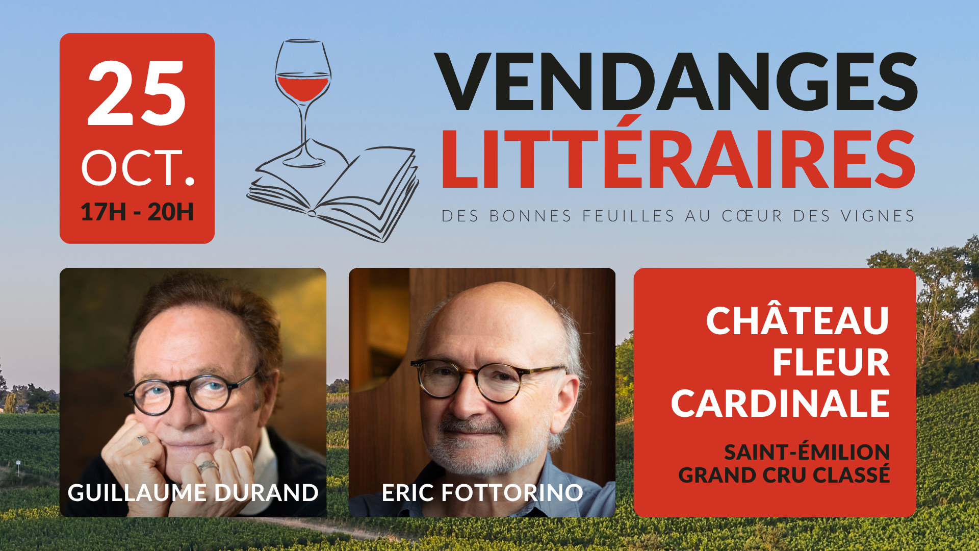Vendanges littéraires à La Maison Cardinale