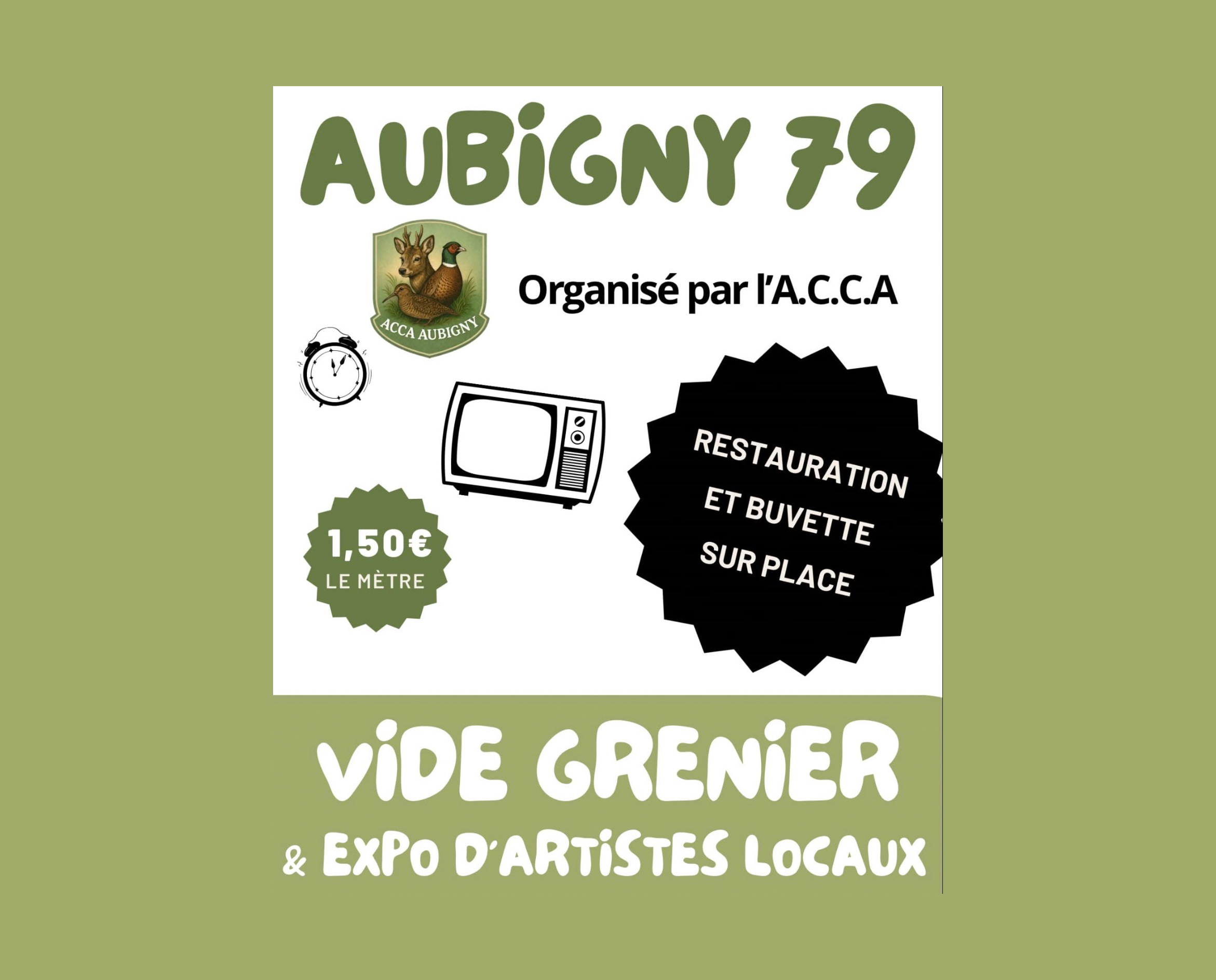 AUBIGNY : Vide-grenier et expo d'artistes