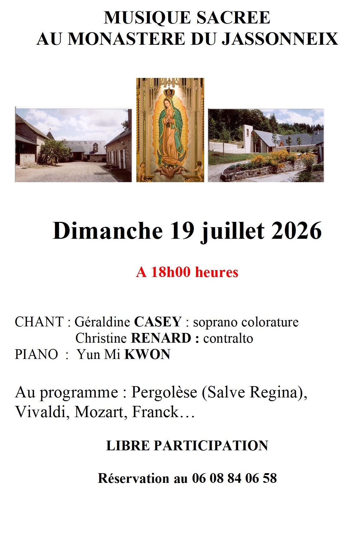 Musique sacrée piano/voix