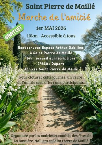 MARCHE DE L'AMITIÉ SAINT PIERRE DE MAILLÉ - 1er MAI