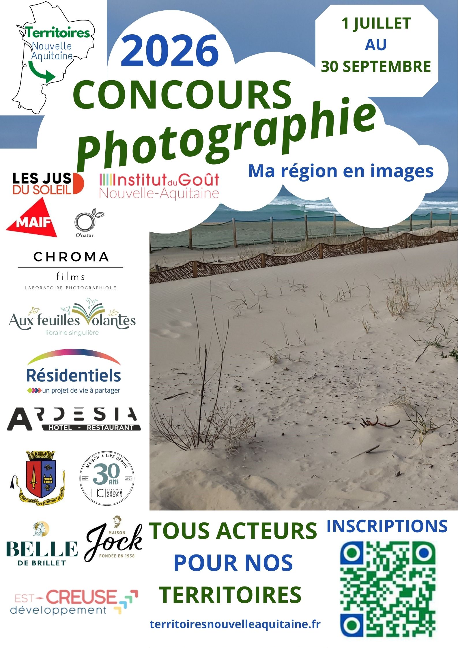 Grand concours photo régional  " MA REGION EN IMAGES 2026" du 1 juillet au 30 Septembre 2026.