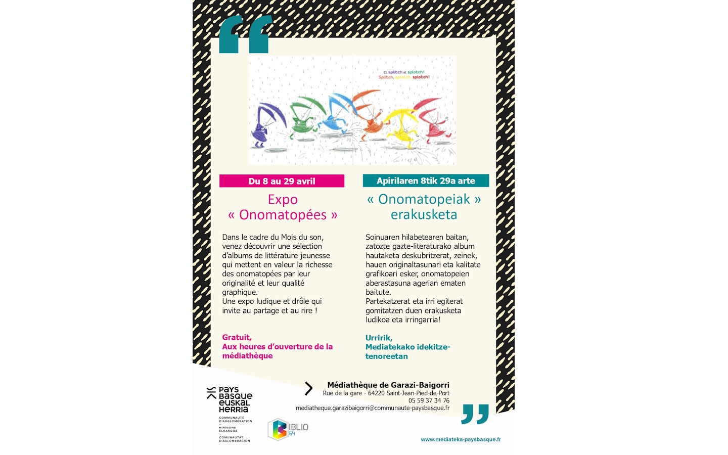 Exposition "Onomatopées"