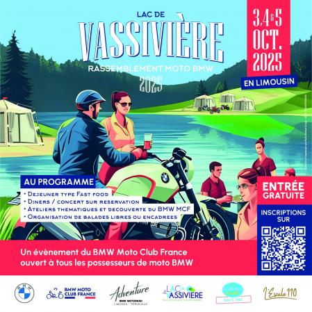 Rassemblement Vassivière 2025 par Association BMW Motorrad Club France  (Peyrat-le-chateau, Peyrat-le-Château) | Tourisme Creuse Limousin