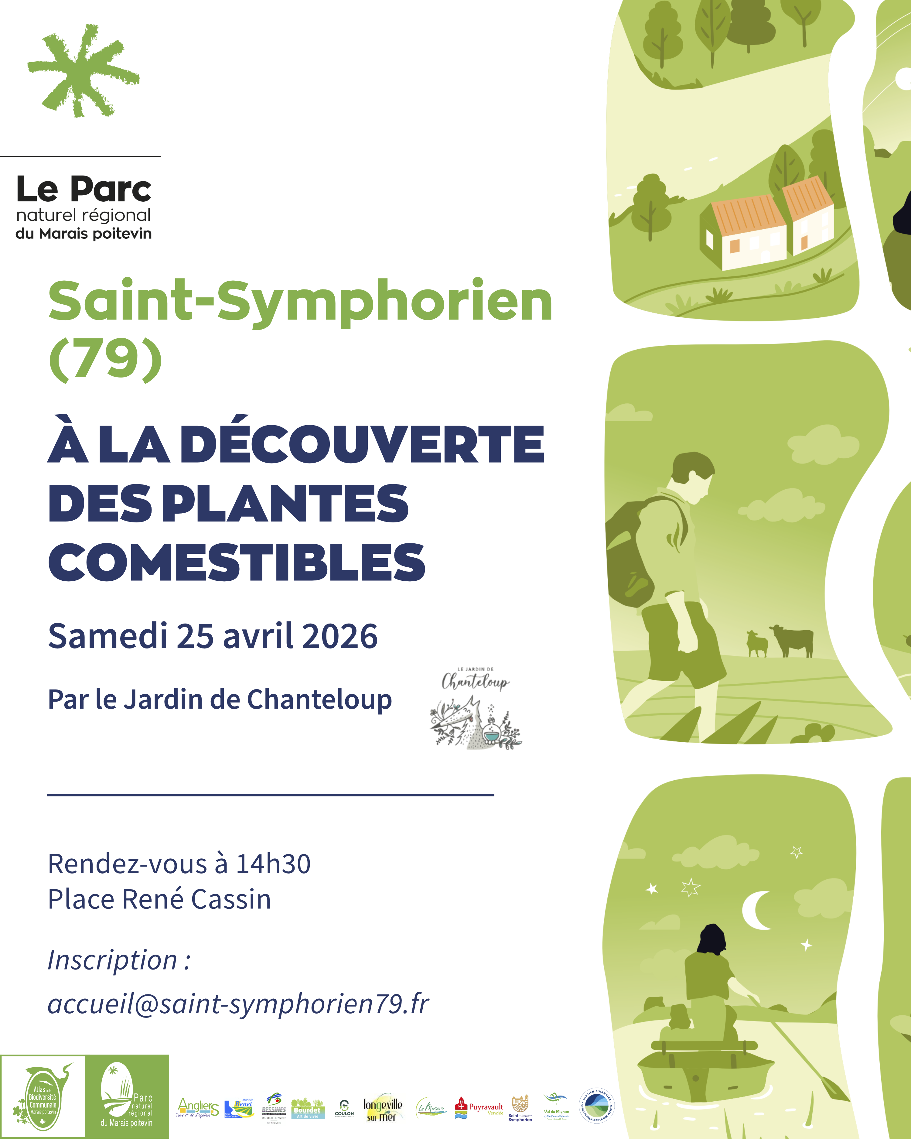 Balade nature "Découverte des plantes comestibles" à Saint-Symphorien