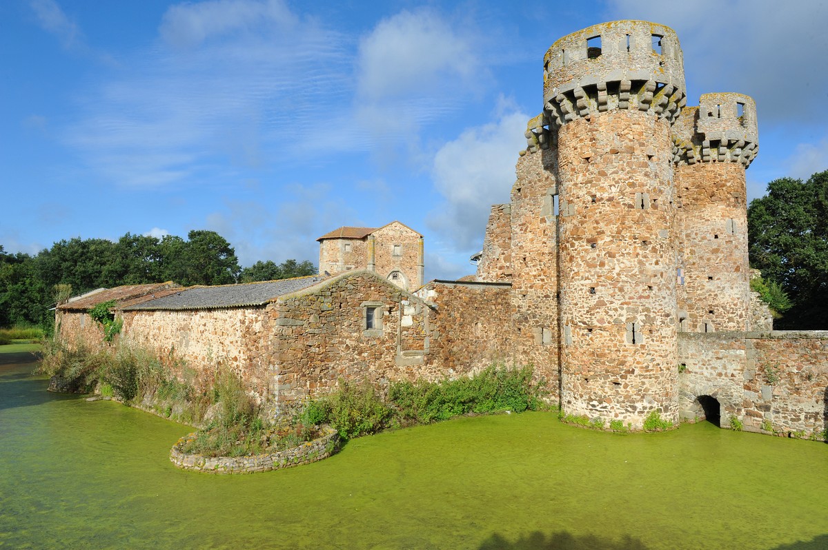 Les douves du château de Sanzay