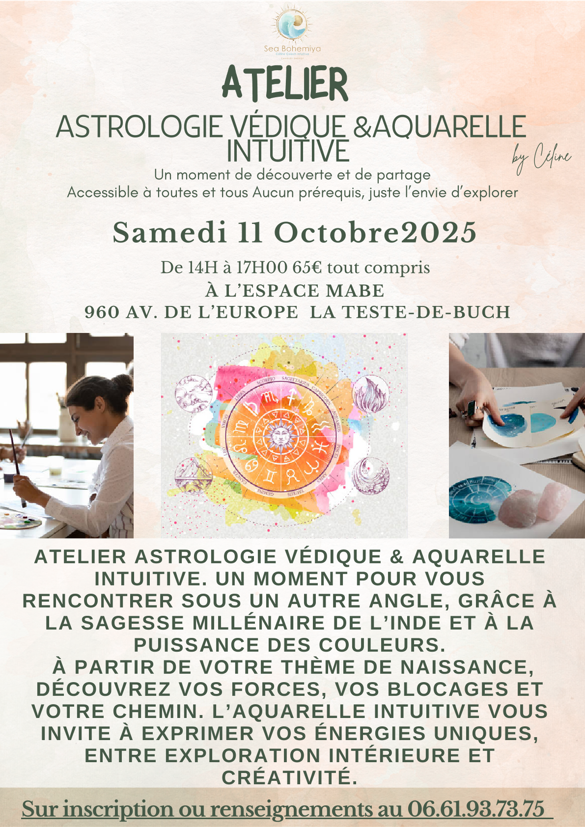 Atelier Astrologie védique & Aquarelle intuitive by Céline