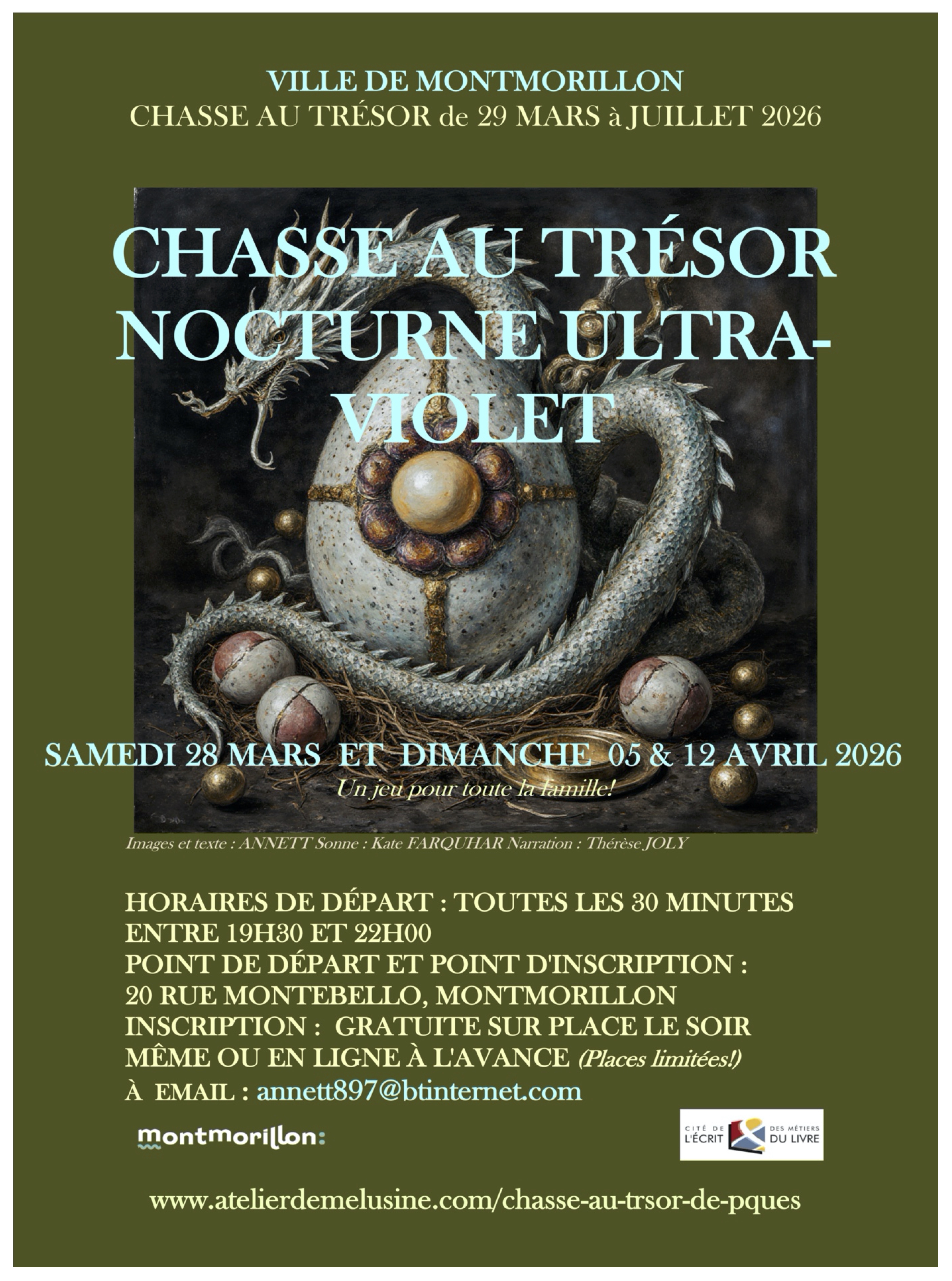Chasse nocturne - La chasse à l'œuf de dragon d'or — visuel événement