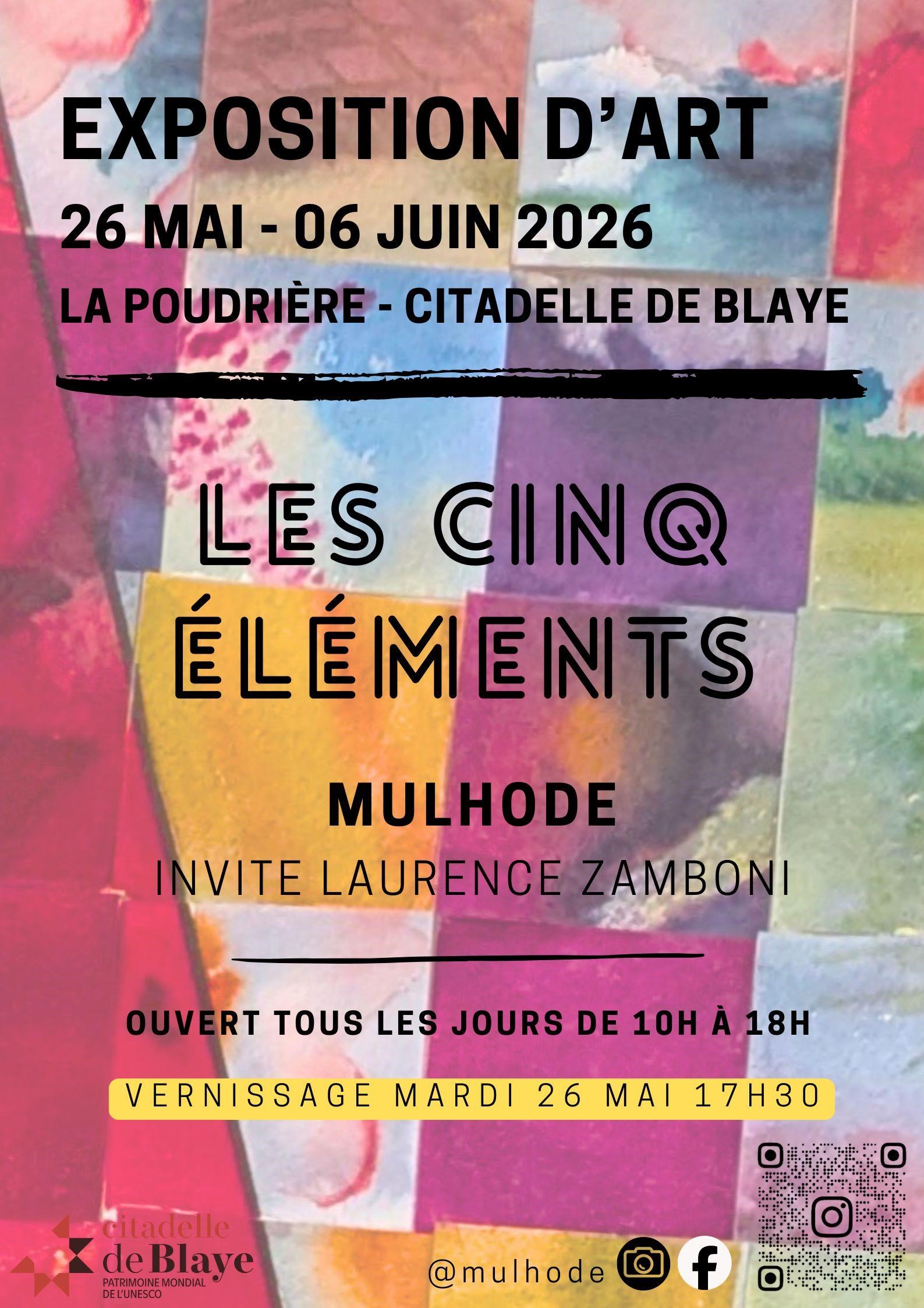 Exposition Mulhode invite Laurence Zamboni à Blaye