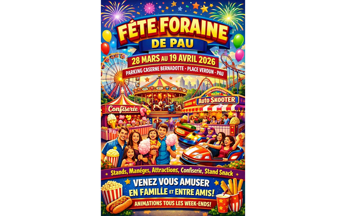 Fête foraine de Pau — visuel événement