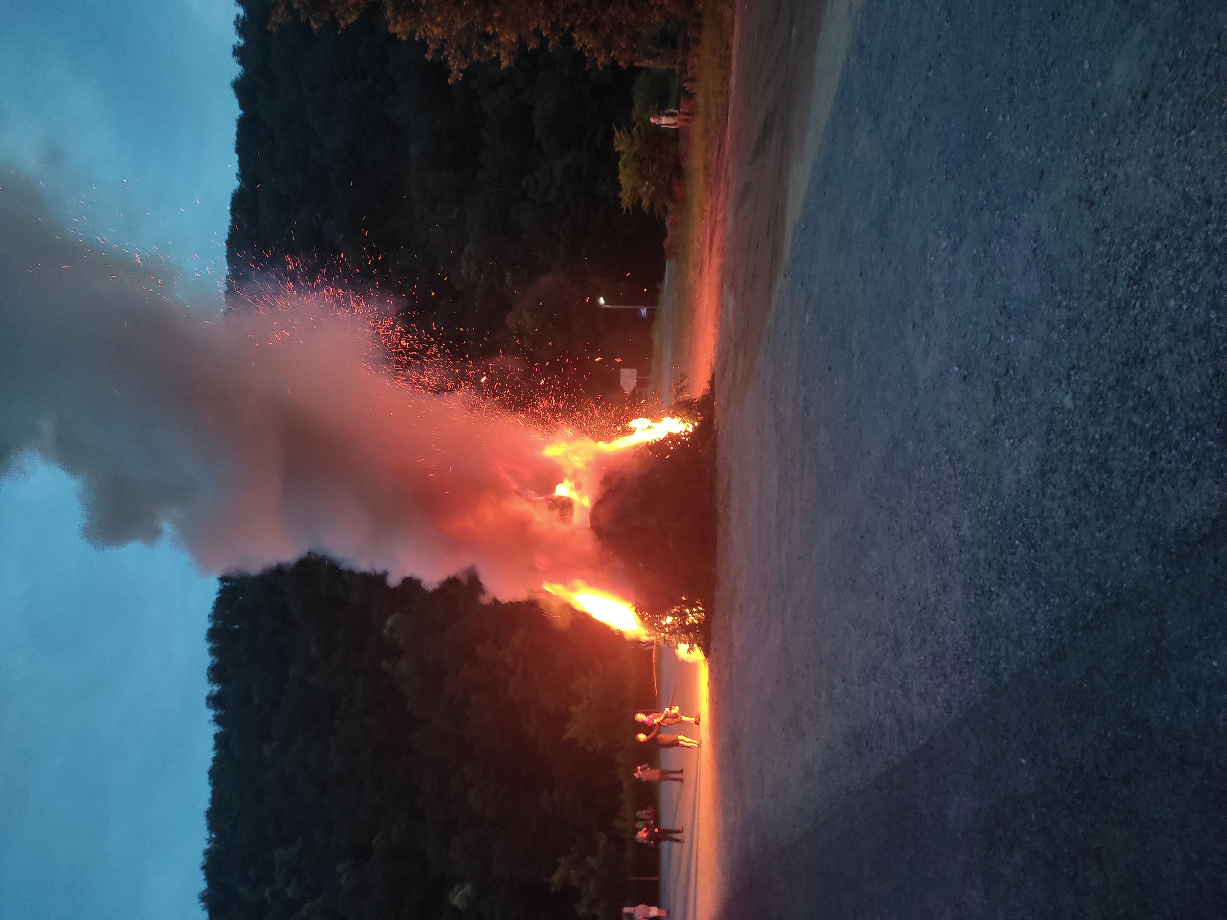 Feu de la Saint Jean à Spontour