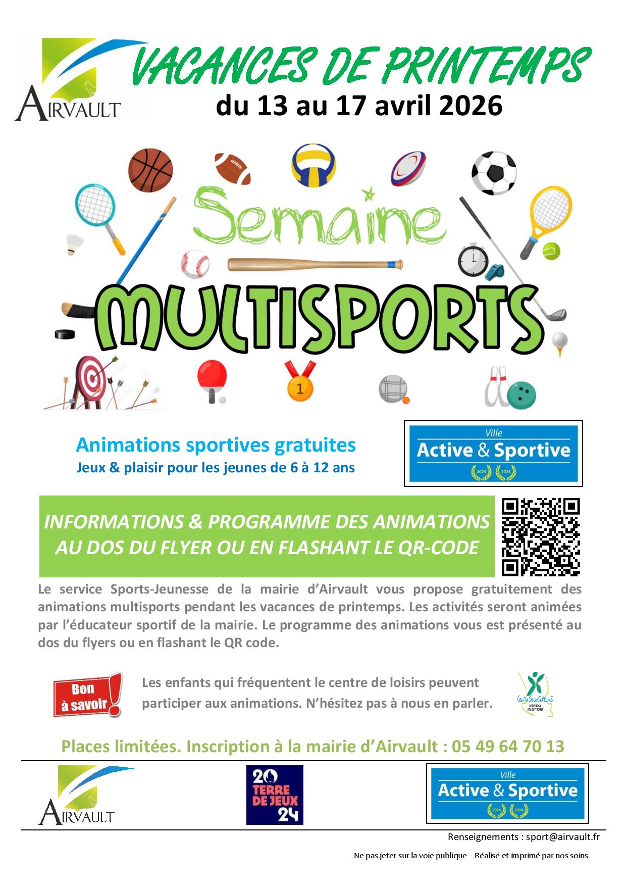 Semaine multisports à Airvault