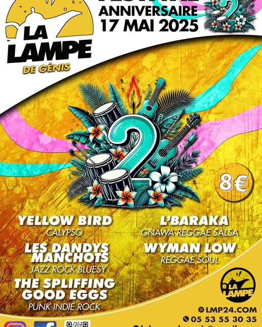 Anniversaire du tiers lieu La Lampe - concerts, animations, artisanat...