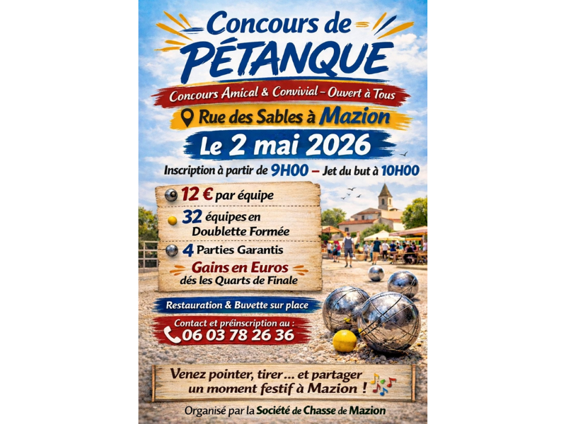 Concours de pétanque