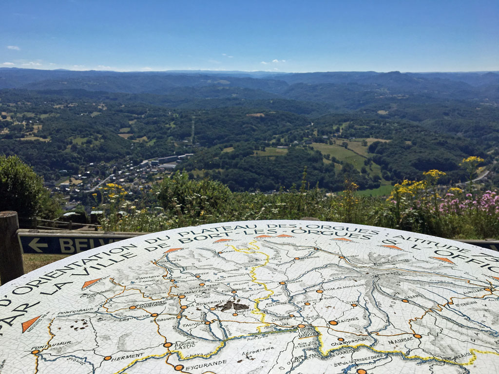 Table d'orientation des Orgues de Bort